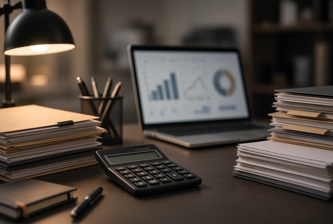 Accounting office, organized and focused